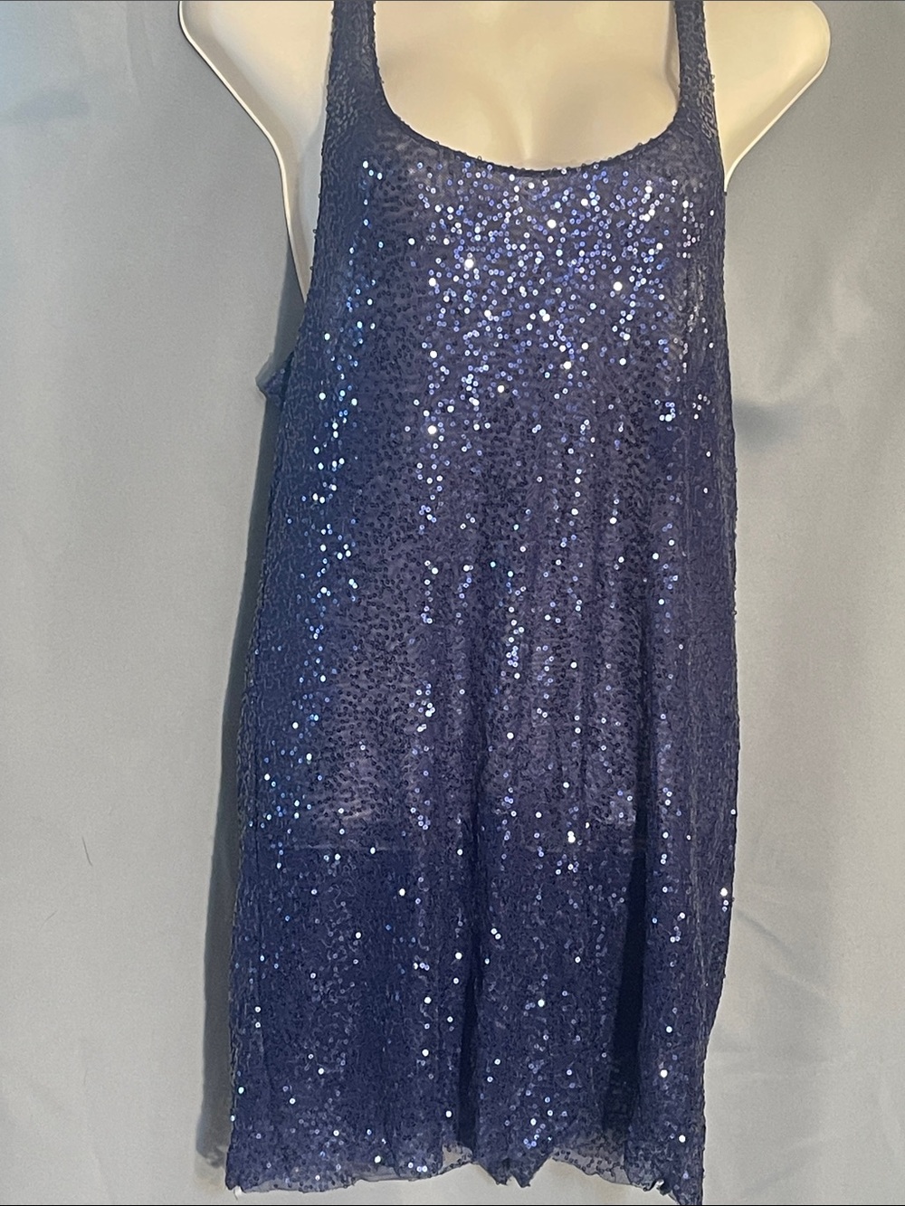 Victoria's Secret Navy Sequin Tank Dress